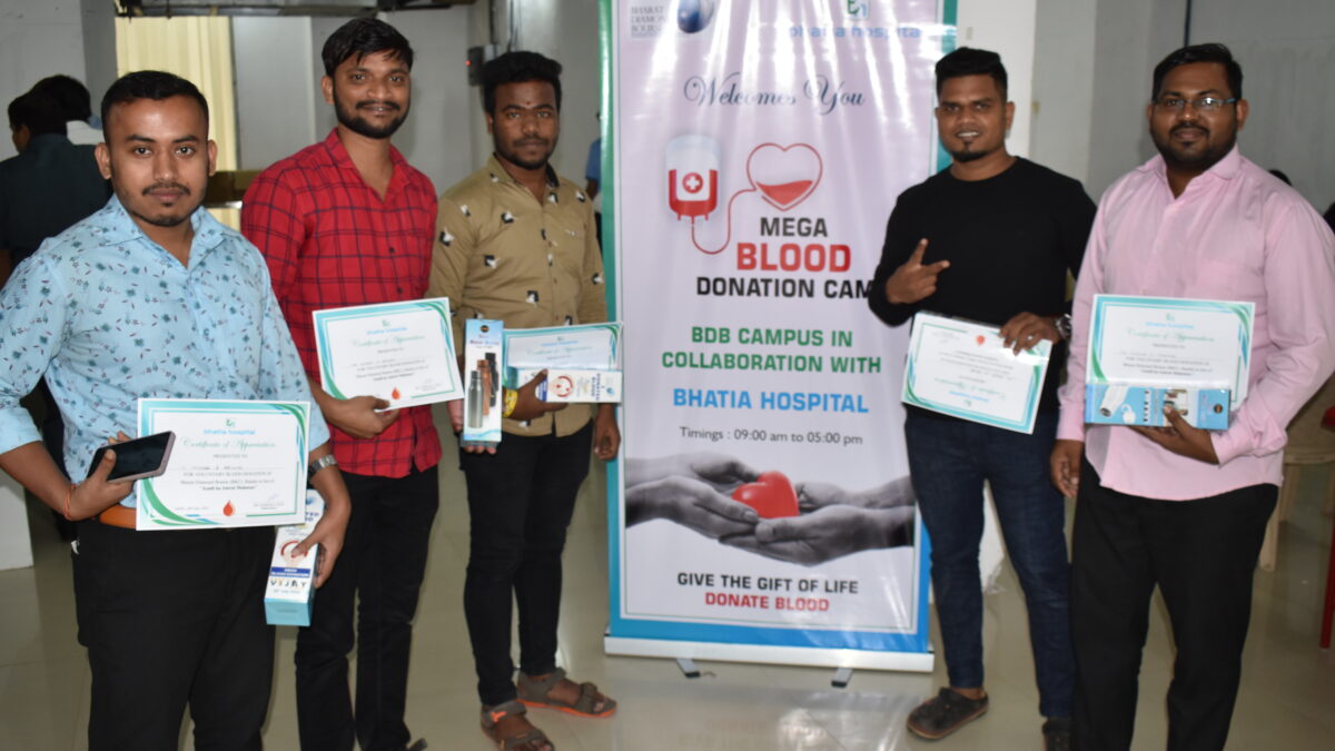 Bharat Diamond Bourse (BDB) has organized the “Mega Blood Donation Camp”
