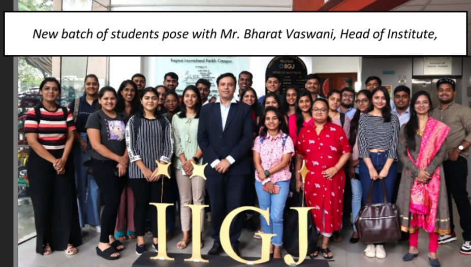 IIGJ Mumbai Welcomes its 9th Batch of Students of Post Graduate Diploma in Jewellery Management – Different Streams, Same Dream!